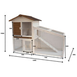 @pet @pet Rabbit Loft Tommy 140x65x100 cm bela in rjava 20072