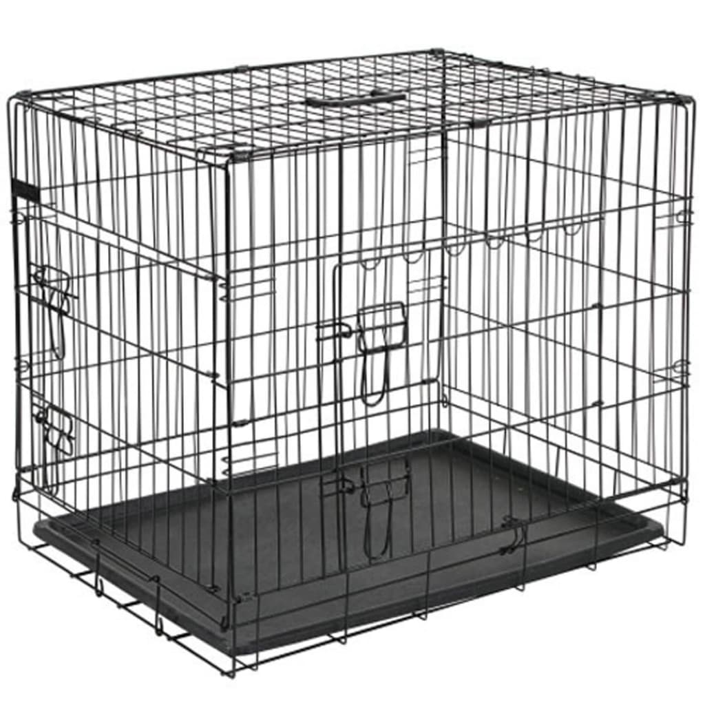 @pet @pet hund benk 107x70x77,5 cm metall svart 15004