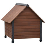 @Pet @pet hundeloft med plastklaffer rustikk 88x78x80 cm brun