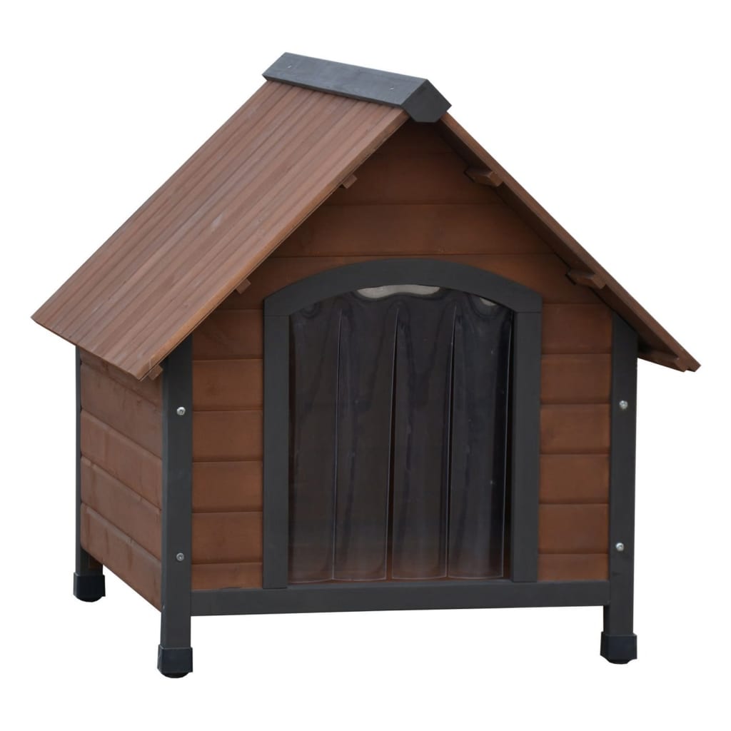 @Pet @Pet Dog Loft z plastikowymi klapami Rustique 102x82x87 cm brąz