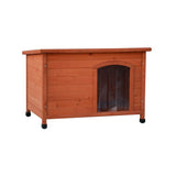 @Pet @pet hundeloft med plastklaffer bungalow 85x57x59 cm naturlig