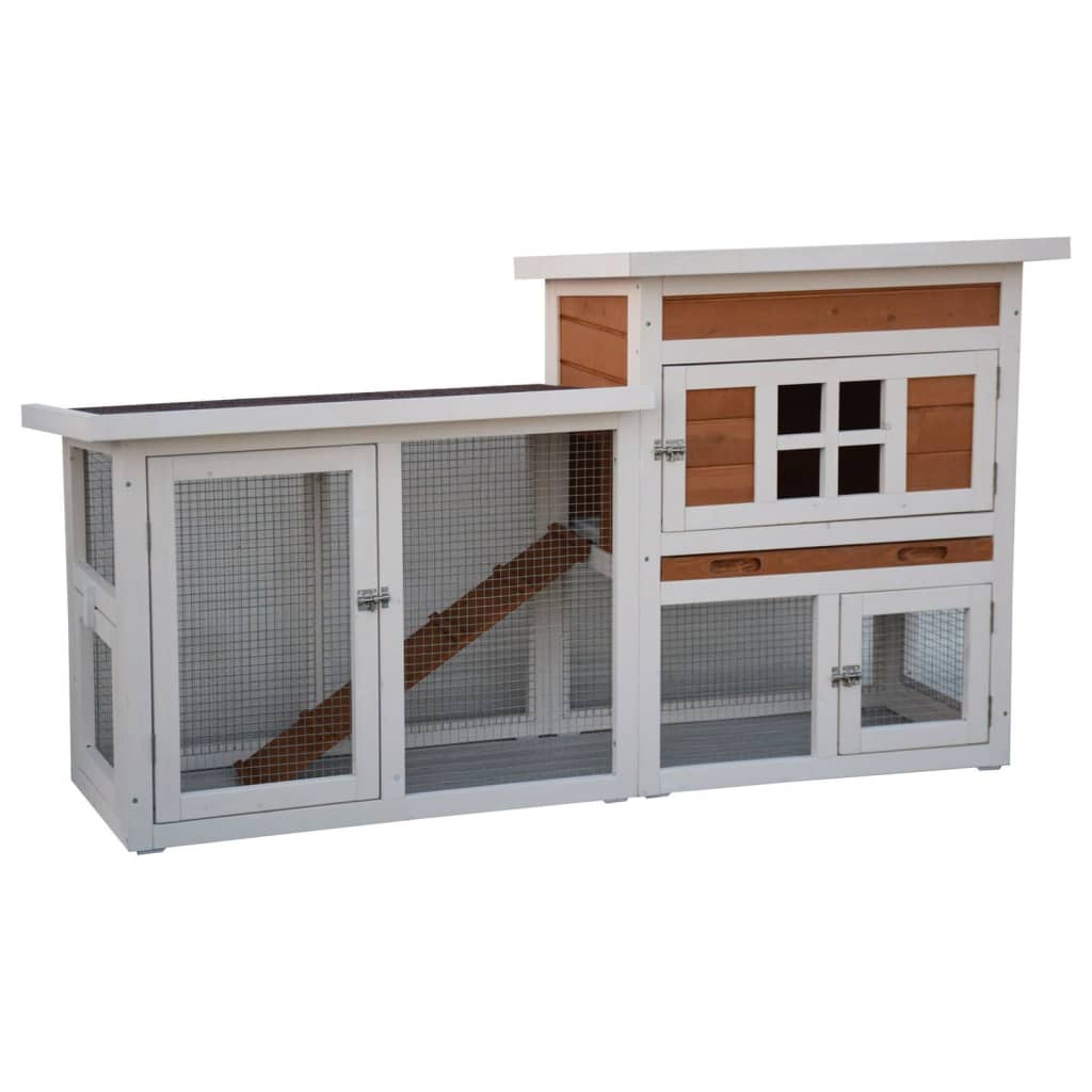 @pet @pet Rabbit Loft Villa 147x50x80 cm bela in rjava