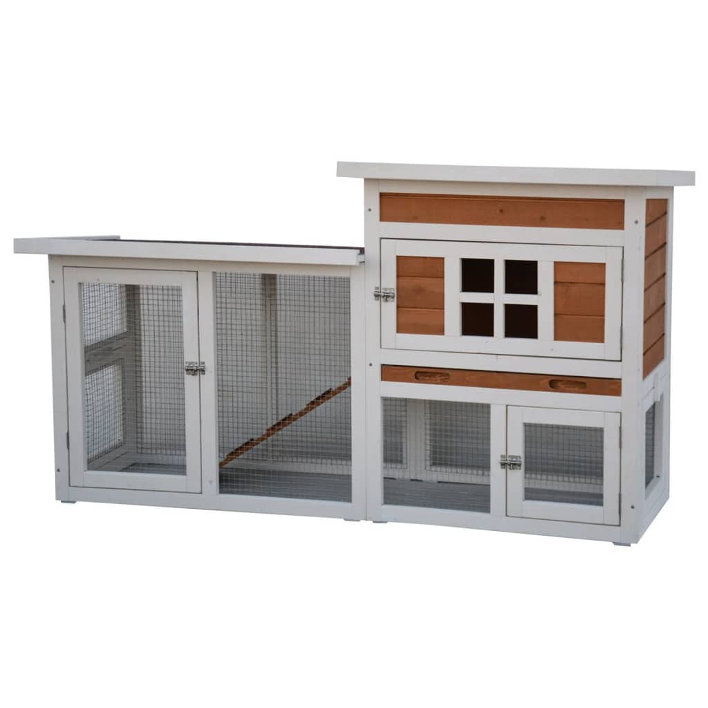 @pet @pet rabbit loft Villa 147x50x80 cm white and brown