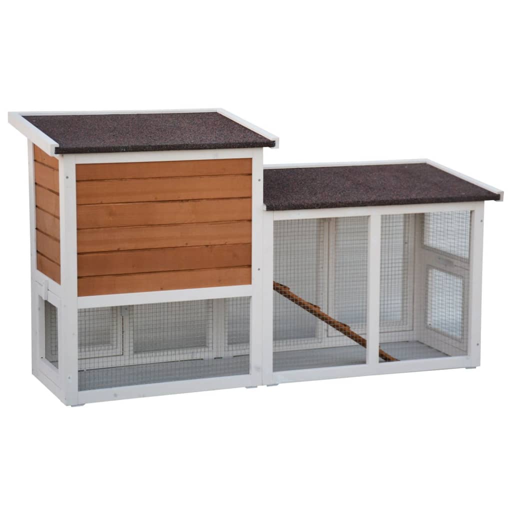 @pet @pet Rabbit Loft Villa 147x50x80 cm bela in rjava