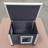 @pet @pet cat loft per esterno xl 68.5x54x51.5 cm in legno grigio e bianco