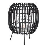 Ostatní značky Lantern Rattan 20 cm Beige Black Assorti