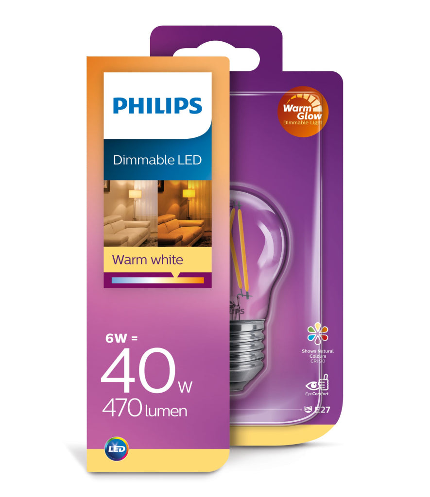 Philips LED Classic 40W P45 E27 CL WGD90 SRT4 Iluminación