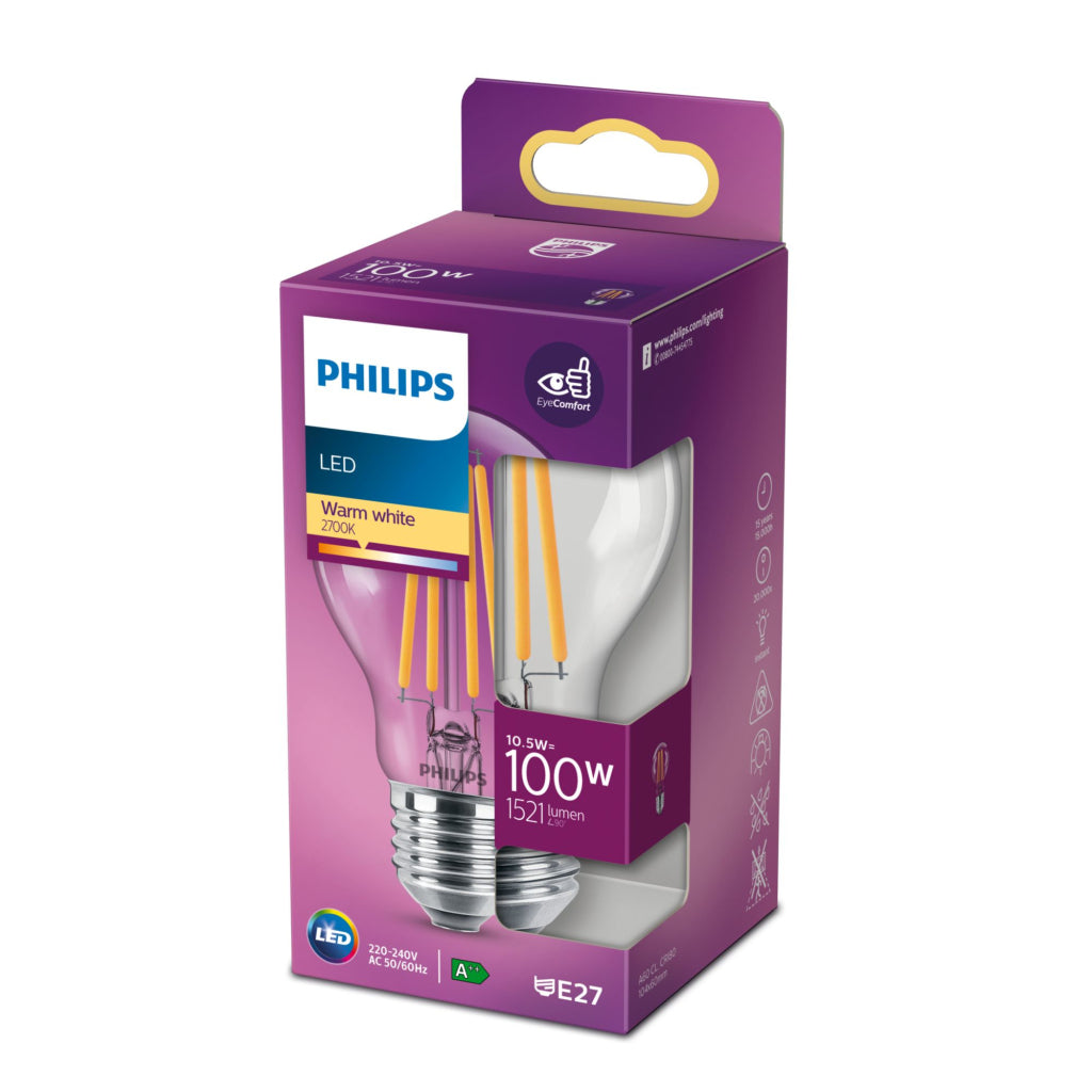 Philips LED Lamp E27 Warm White