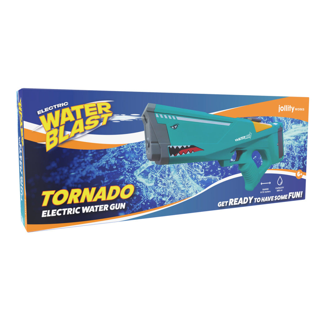 Andre merker Waterblast Electric Water Gun Tornado + 600 ml Boble Blowing Green