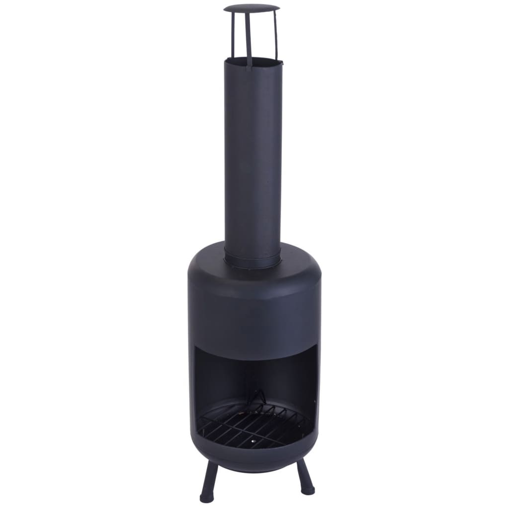 Progarden chimenea de progarden con chimenea negra