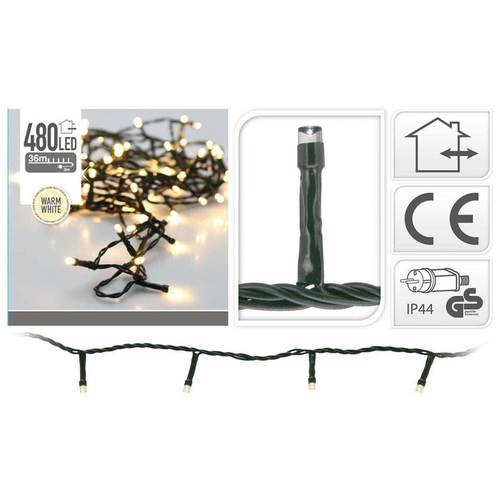S.i.a. Christmas lights 36m 480 LED lights IP44
