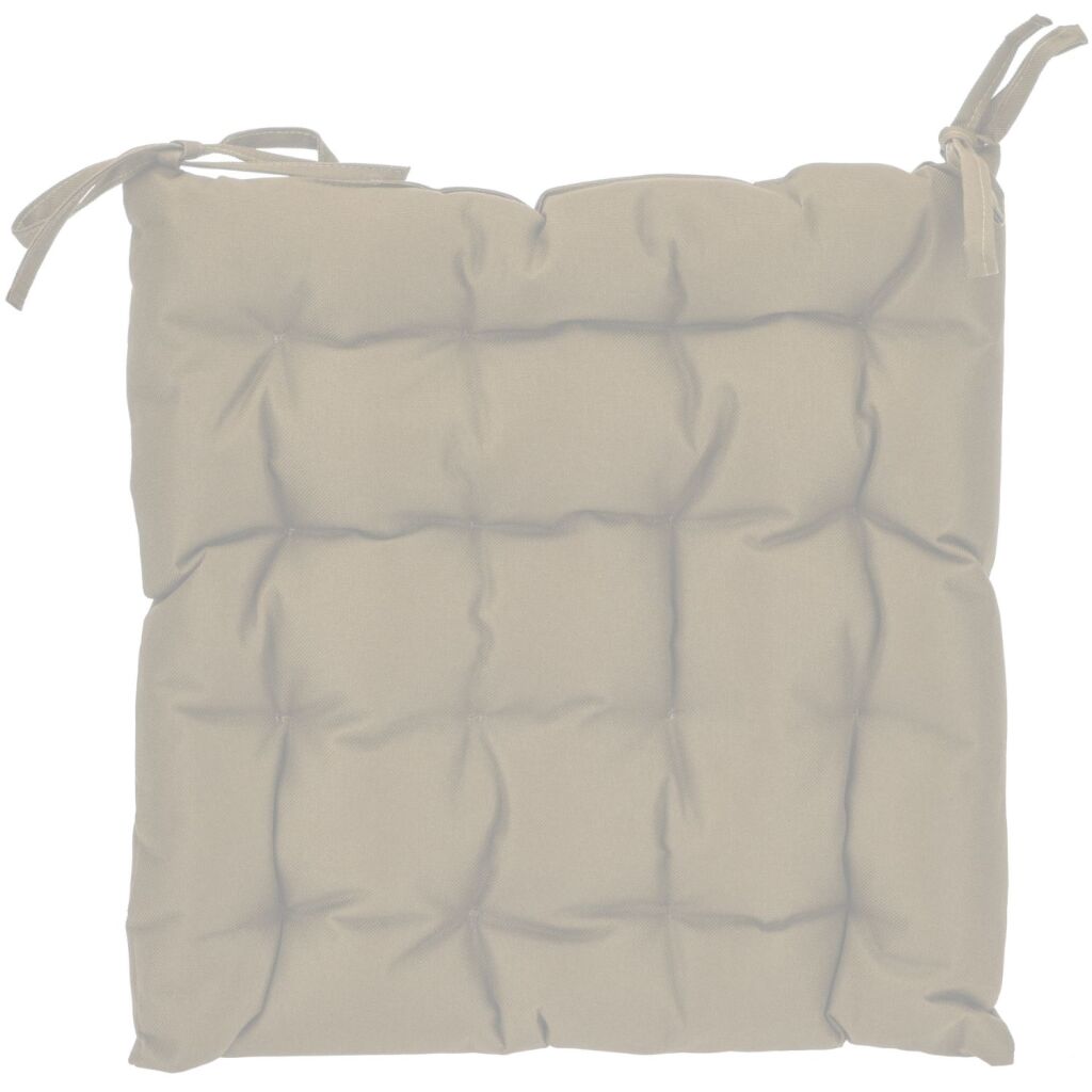 Coussin de chaise de base 40x40x6 cm beige