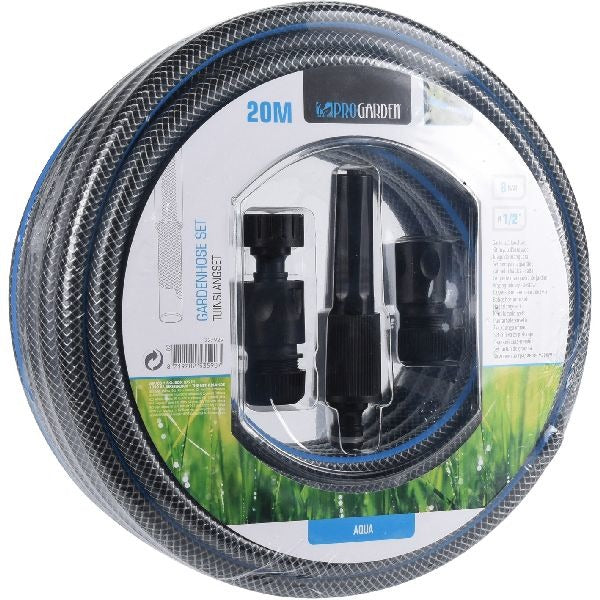 Pro Garden Garden Hose 20m + Coupling Set