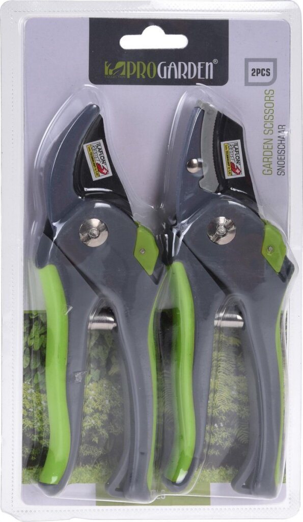 Pro Garden garden shears set 2 pieces of secateurs and hedge trimmer 20 cm