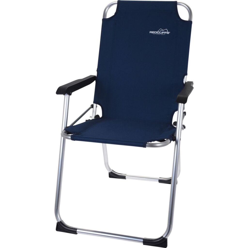 Redcliffs Camping Chair with Armrest Dark Blue 67x53x90cm