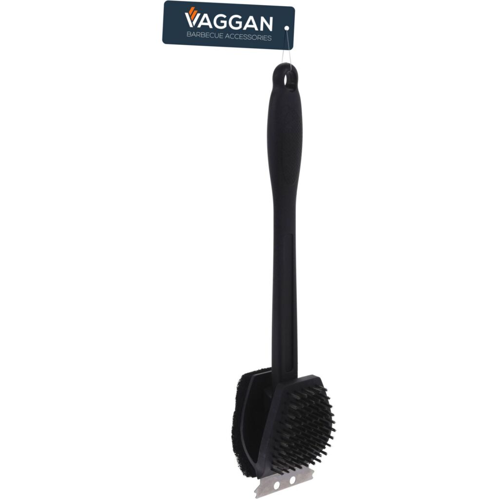 Vaggan vaggan 3in1 bbq borstel 38 cm zwart