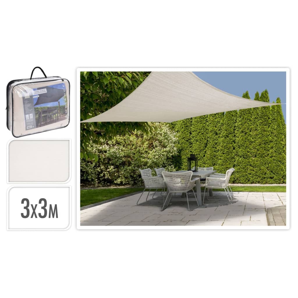 Progarden Progarden Shade Cloth Square 3x3 m kremfarget