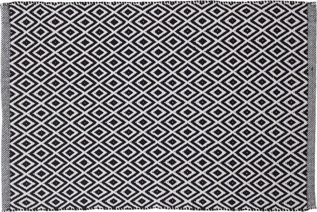 Sealskin Sealskin Trellis Badmat 60x9cm Cotton Black