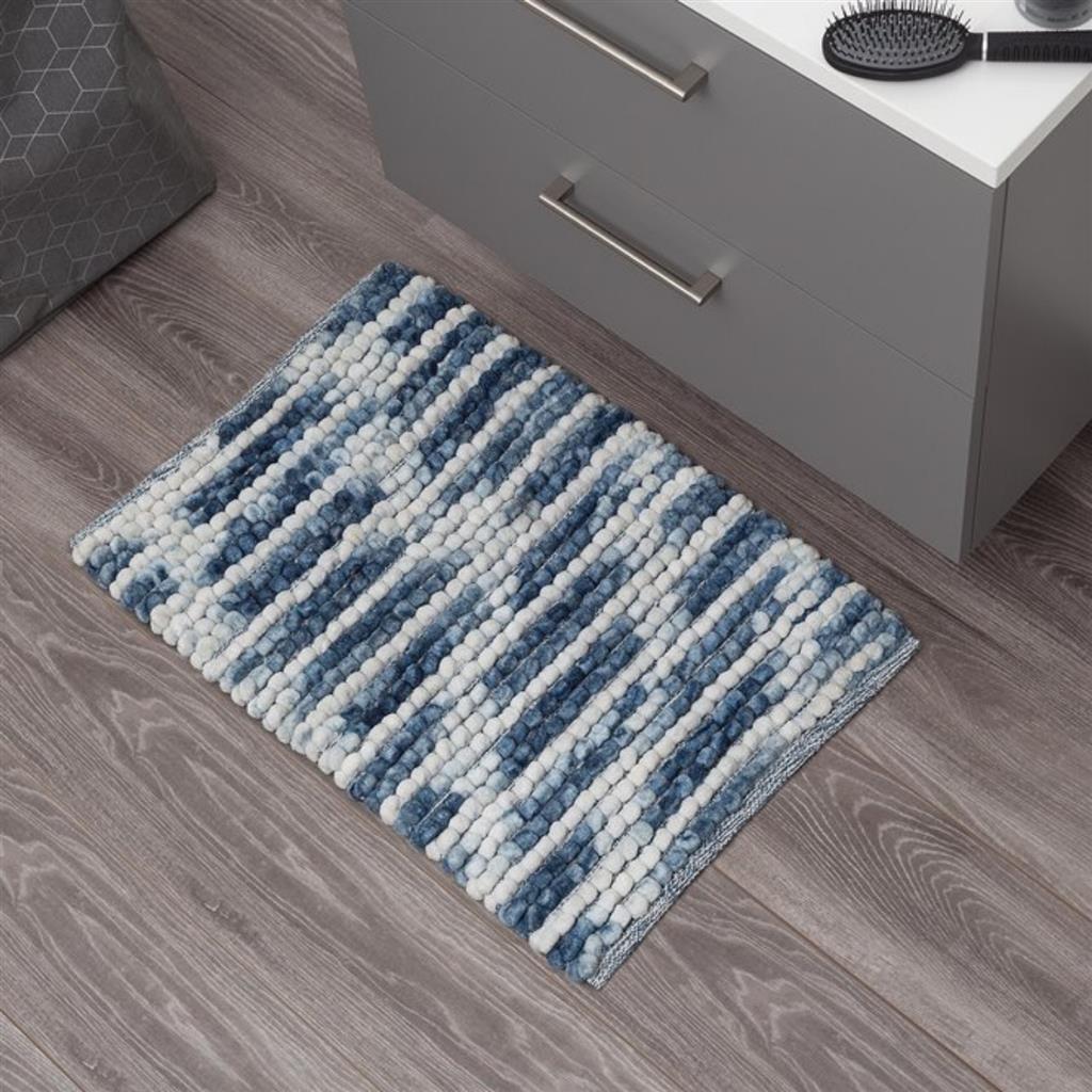 Basic Sealskin Vintage Bathmat 50x80 cm Blue