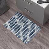 Základní těsnicí kůže Vintage Bathmat 50x80 cm modrá