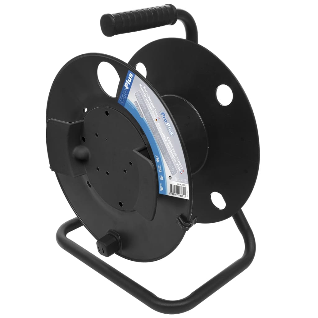 Proplus cable reel plastic black