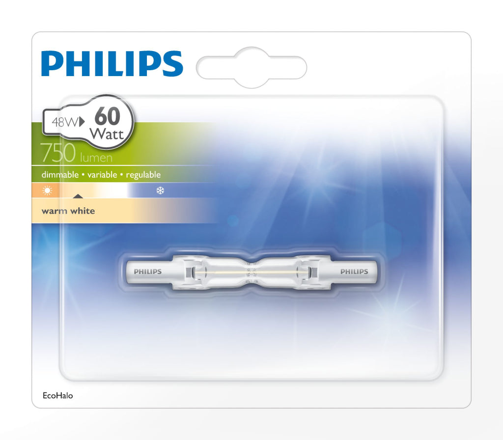 Philips Halo Linear 55.0W R7S 78mm 230V 1pf 12 Lysing