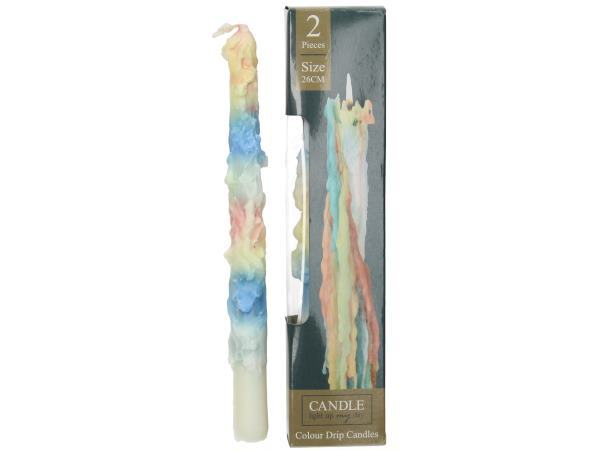 Miscellaneous Candle Drip Wax Multi 6x2.7x26cm 2 pieces