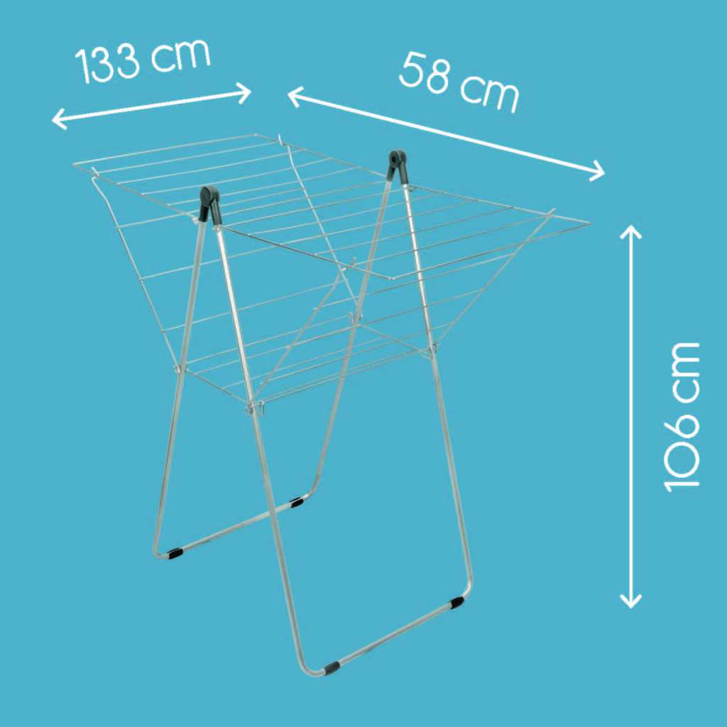 Tomado-Metaltex Vento 25 Drablek 133x109x58 cm de plata 25m longitud seca