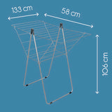 Tomado-Metaltex Vento 25 DRATEK 133x109X58 cm stříbrná délka 25 m