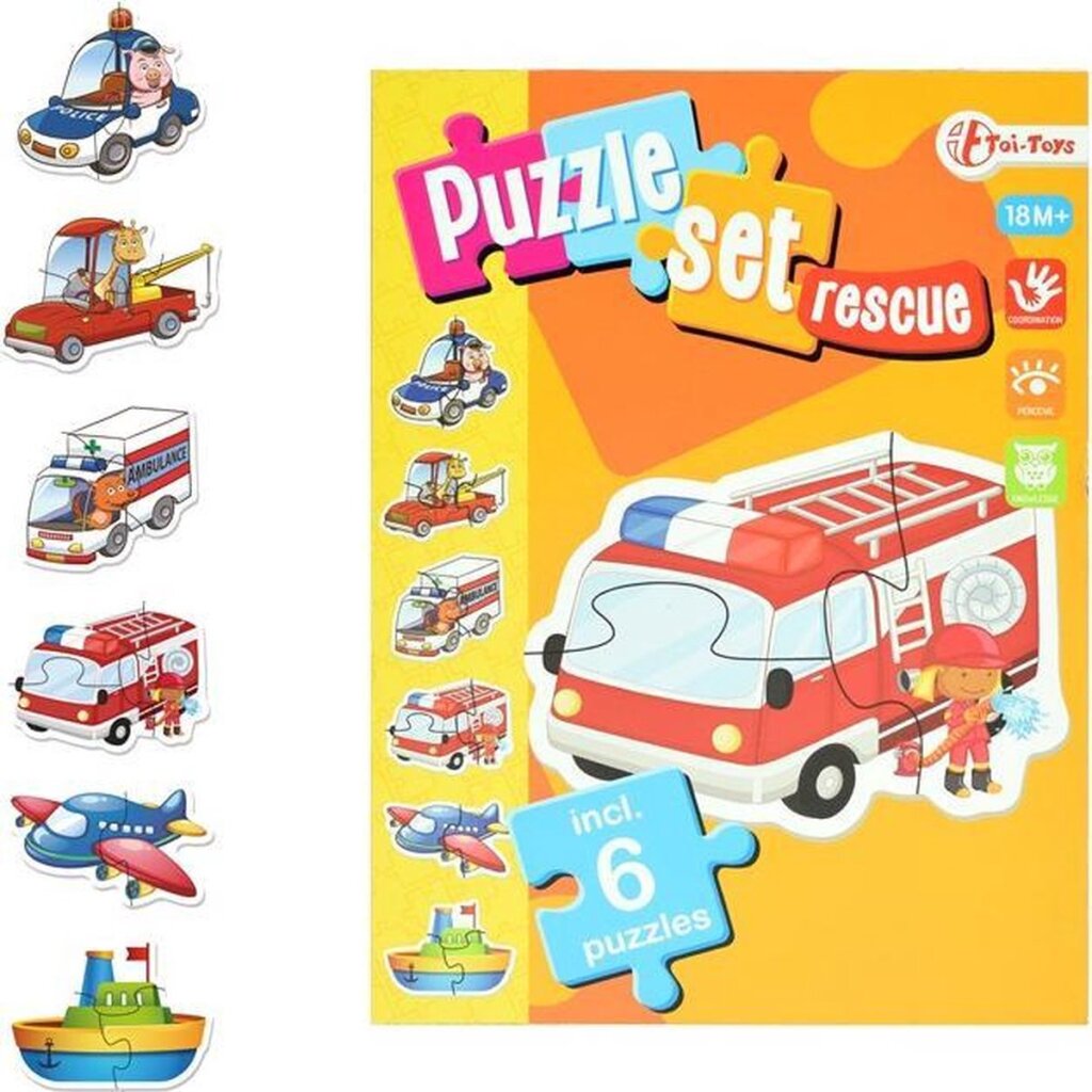 Toi-toys toi-Spillsaachen spillt Puzzle Set Noutdate Servicorior Karton 15 Stécker