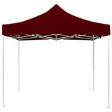 Vidaxl PartyTent Profesionalno zložljivo 3x3 M Aluminijasta vina Rood