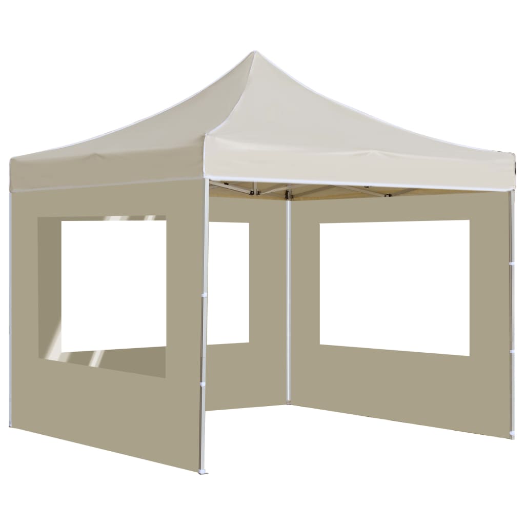 Vidaxl Partytent faltbar mit Wänden 3x3 M Aluminiumcreme