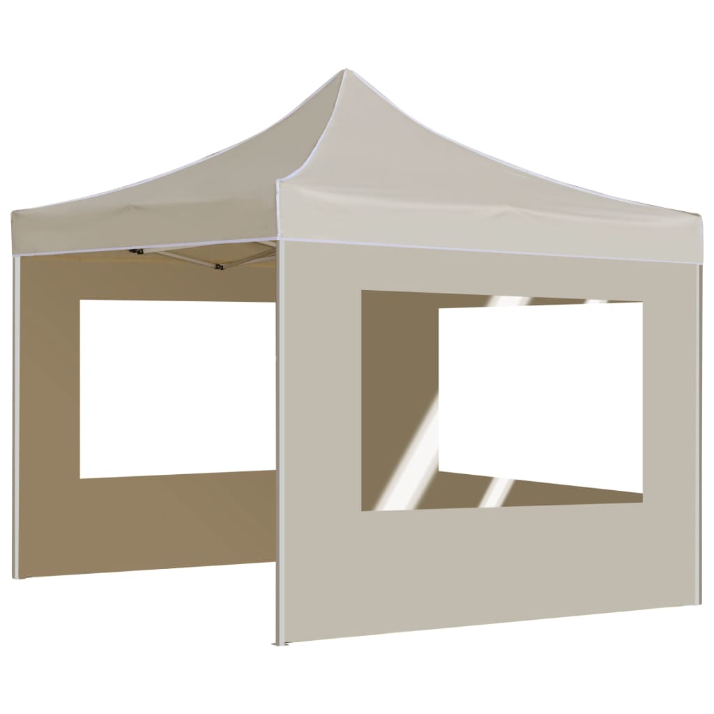 Vidaxl Partytent faltbar mit Wänden 3x3 M Aluminiumcreme