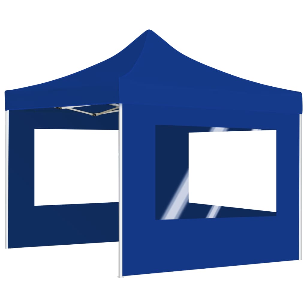 Vidaxl PartyTent plegable con paredes de 3x3 m de aluminio azul