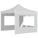 Vidaxl PartyTent pliable avec des murs 3x3 m en aluminium blanc