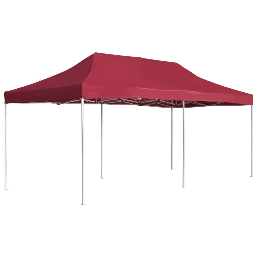 Vidaxl PartyTent profesionálně skládací 6x3 m hliníkové víno Rood