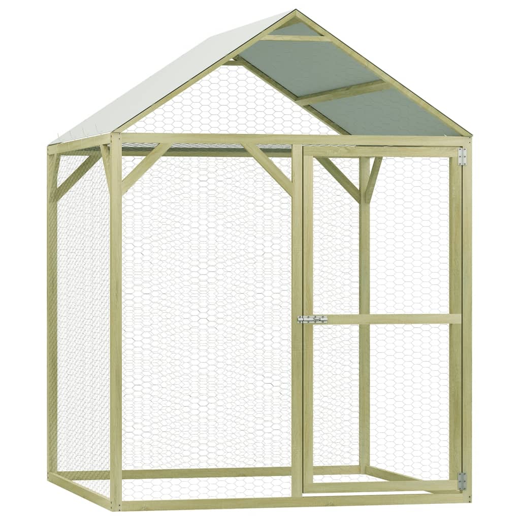 Vidaxl Chicken coop 1.5x1.5x2 m steel