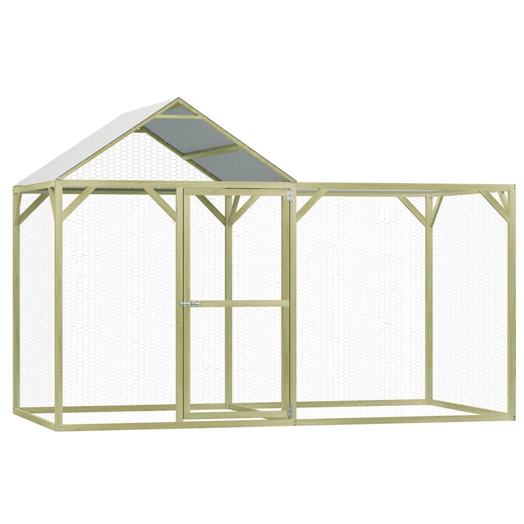 Vidaxl Chicken Coop 3x1.5x2 m de acero