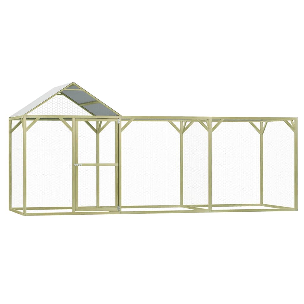 Vidaxl Chicken Coop 4.5x1.5x2 m de acero