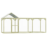 Vidaxl Chicken coop 4.5x1.5x2 m steel