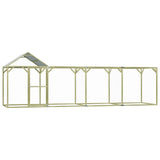 Vidaxl Chicken Coop 6x1.5x2 m de acero