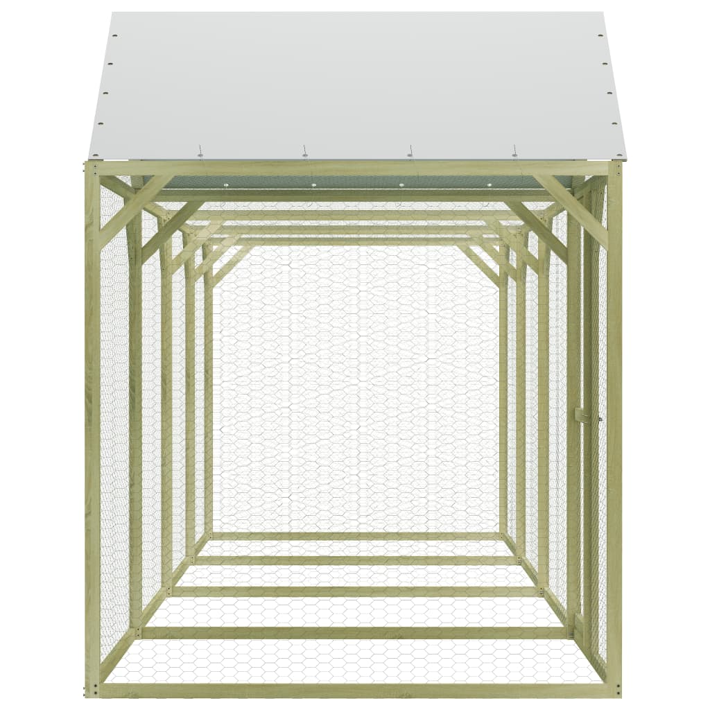 Vidaxl Chicken Coop 6x1,5x2 m Steel