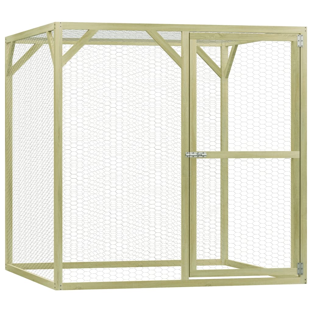 Vidaxl Chicken coop 1.5x1.5x2 m steel