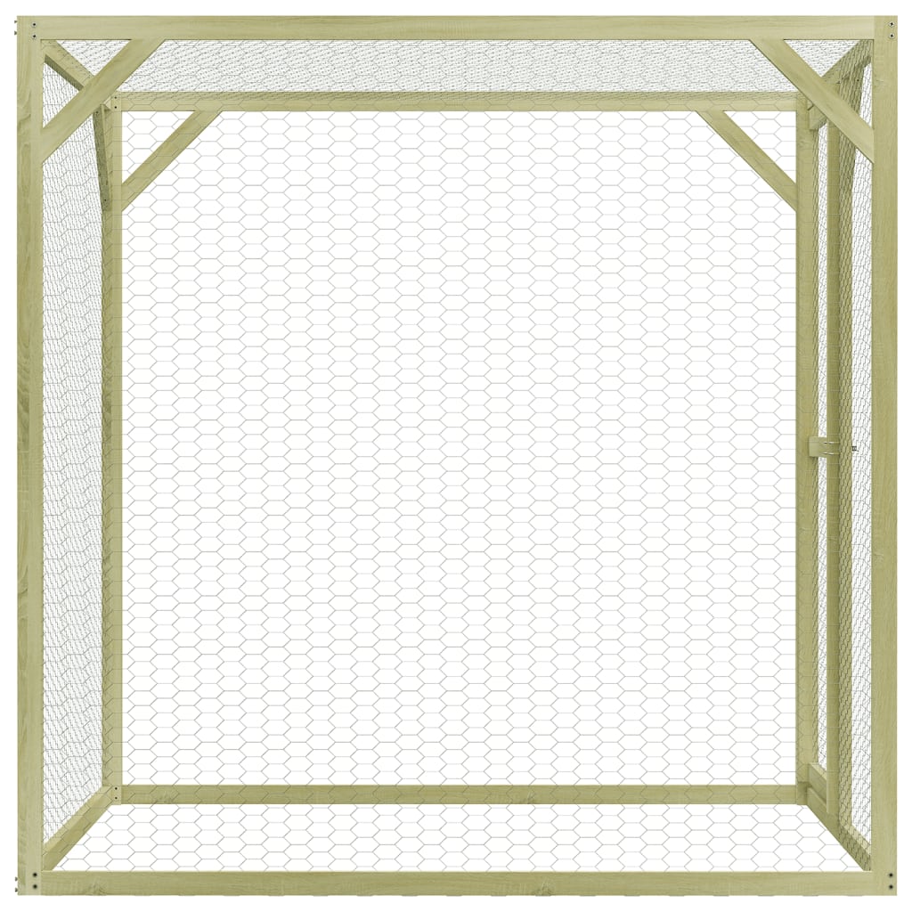 Vidaxl Chicken coop 1.5x1.5x2 m steel