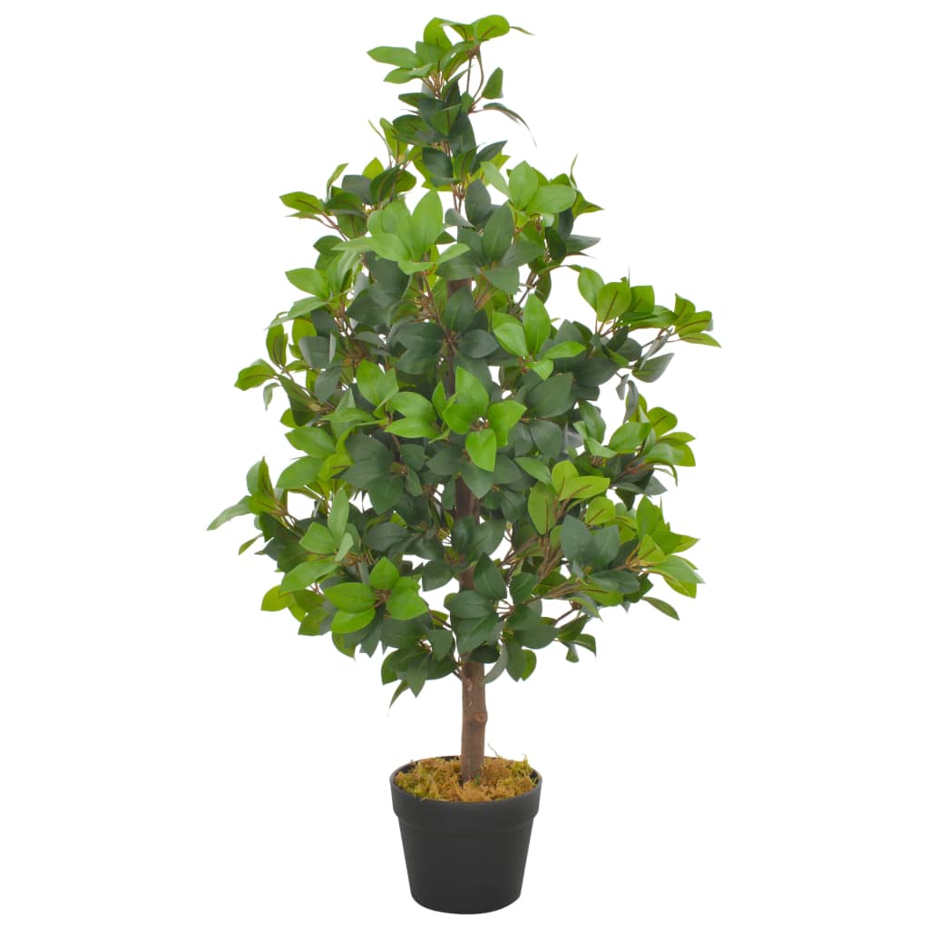 Vidaxl Künstliche Pflanze mit Topf Lorbeerbaum 90 cm Grün