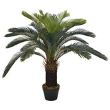 VIDAXL Künstliche Pflanze mit Topf Cycaspalm 90 cm Grün