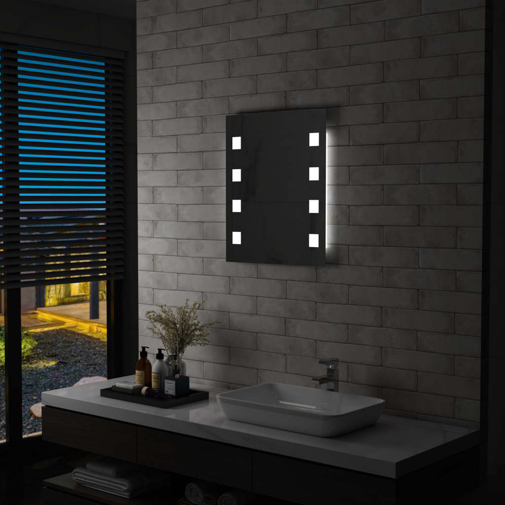 Vidaxl Bathroom Mirror LED 50x60 cm