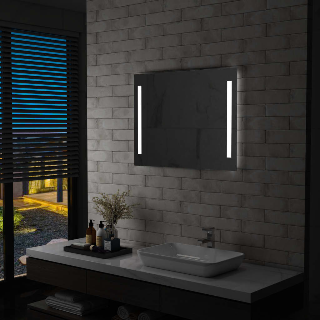 Vidaxl Bathroom Mirror LED 80x60 cm