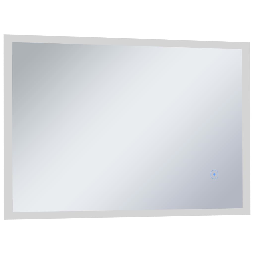 LED de espejo de baño Vidaxl con sensor táctil 100x60 cm