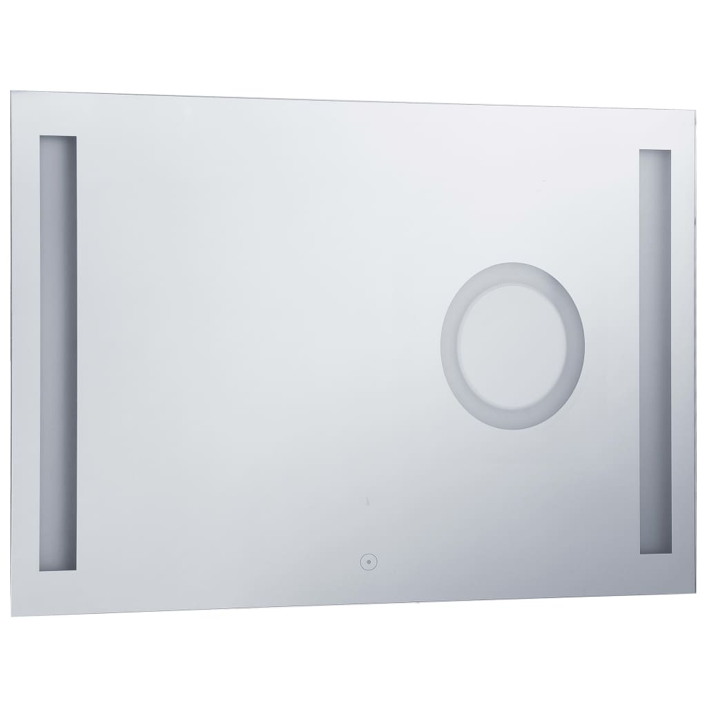 Miroir de salle de bain Vidaxl LED avec capteur tactile 100x60 cm